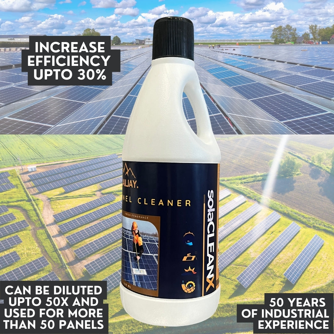 KAILJAY's solaCLEANX Concentrated Solar Panel Cleaner (500ML) can make upto 25L