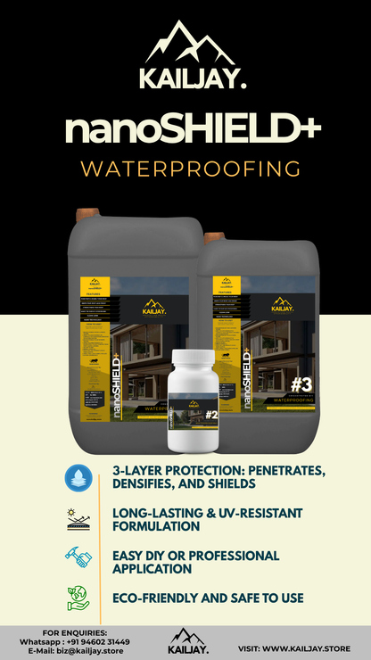 KailJay nanoSHIELD+ DIY Waterproofing – Advanced 3-Step Concrete Protection