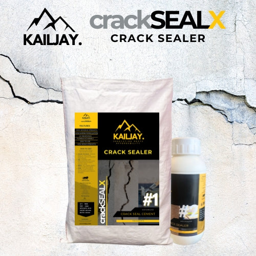 KailJay Crack SealX | Instant Crack Filler | Ready-to-Use Flexible Sealant for Walls, Roofs & Terraces | UV Resistant | For Interior & Exterior