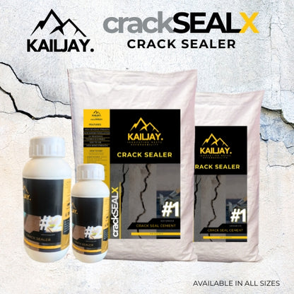 KailJay Crack SealX | Instant Crack Filler | Ready-to-Use Flexible Sealant for Walls, Roofs & Terraces | UV Resistant | For Interior & Exterior (10 Kg)