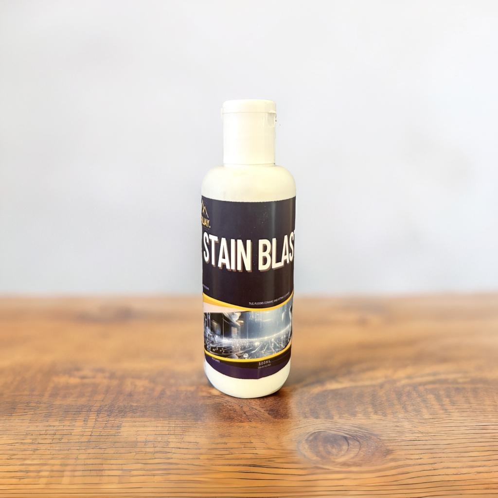 Kailjay's StainBlasterPro Eco-Friendly Hard Water Stain and Tough Lime Scale Remover, Spray and Scrub Cleaner for Bathrooms, Taps, Faucets, Basins, Showers, and Floor Tiles